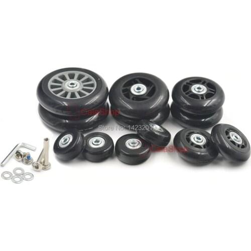 2 Pcs / Lot 1 Pair Trolley Case Travel Luggage Wheel Wear Resistant Wheels Replacement Suitcases for Luggage Wheels Parts