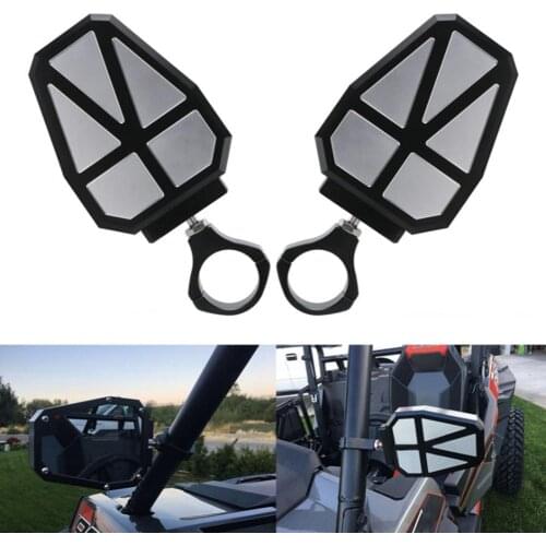 2Pcs Adjustable Wide Range Off-road Vehicle Bicycle CNC ATV/UTV Rearview Mirror ATV&UTV SSV karting Parts Accessories