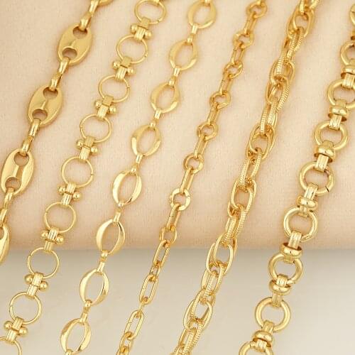 HAOSAW 1M/Lot Jewelry Accessories/DIY Making/Copper Chain/Decorate/Necklace Chain/Hand Made/Jewelry Findings & Components