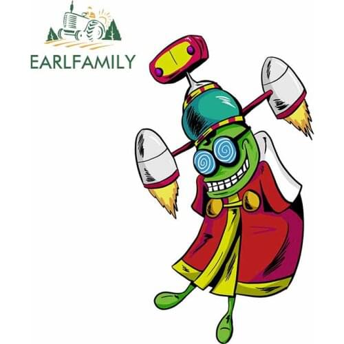 EARLFAMILY 13cm x 7.7cm for Fawful Frankenstein Personality Car Stickers and Decals Windshield Waterproof Decoration Sticker