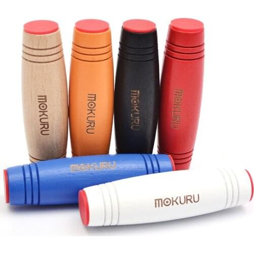 Fidget Toys mokuru Wood Fidget Stick Funny Flip Toys Desktop Table Games Anti Stress Rollover Stick