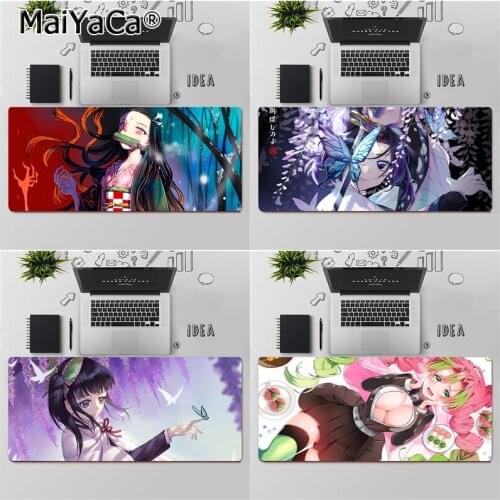 Demon Slayer Kimetsu no Yaiba girl anime Gaming Player desk laptop Rubber Mouse Mat Free Shipping Large Mouse Pad Keyboards Mat