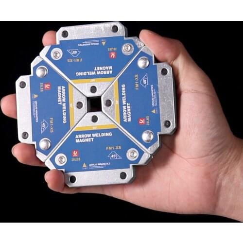 4PCS Welding Holder Magnetic Multi Angle Solder Arrow Strong Magnet Weld Fixer Positioner Auxiliary Locator Tool Ferrite Holding