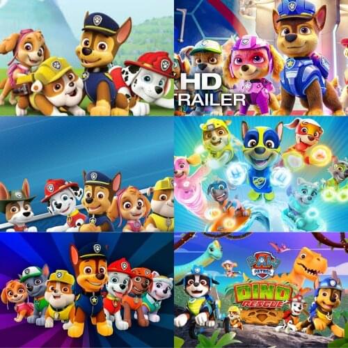 Full Drill 5D Diamond Painting Disney Movie Dog Patrol Group Animal Cross Stitch Kits Diamond Embroidery Mosaic Home Decor Gift