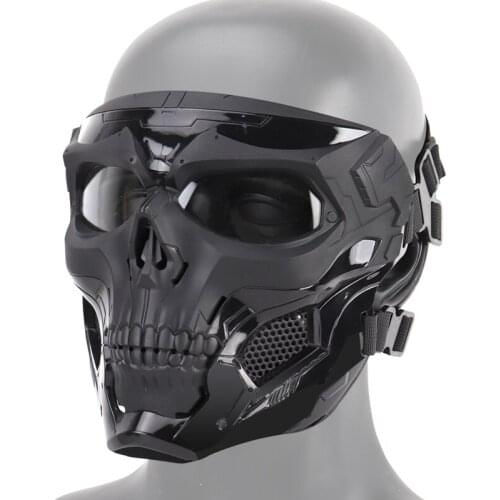 2019 New Halloween Party Skull Mask Party Game Skull Tactical Equipment Adapted to FAST Tactical Sports Helmets