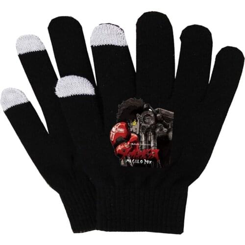 Anime MEGALOBOX Gloves Unisex Finger Cotton Warm Gloves Mobile Phone Pad D1 Touch Screen Gloves Long finger gloves