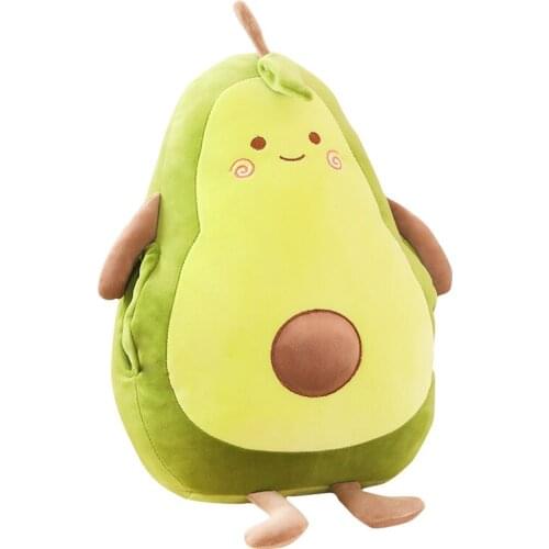 40cm Cute Avocado Stuffed Plush Toy Soft Baby Doll Cartoon Fruit Pillow Warm hands treasure kids Girls Christmas birthday Gifts