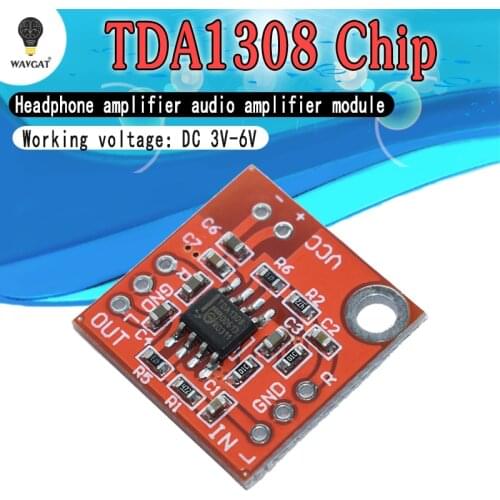 Stereo TDA1308 Headphone Amplifier Board Headset Amp Preamplifier Board Module 3V-6V