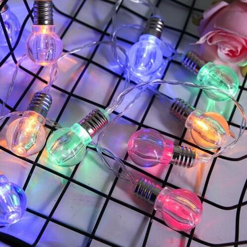 Led Fairy String Lights Bulb Lamp String Garland Battery Opreated Indoor Decor for Wedding Christmas Decoration Xmas led