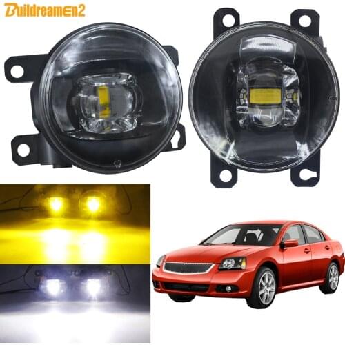 Fog Light Assembly For Mitsubishi Galant DJ_ ED_ EF_ Saloon 2003-2007 Car Front Bumper LED Lens Fog Lamp 30W 8000LM 12V