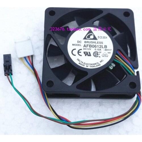 Delta AFB0612LB -BH17 60x60x15mm 6015 60MM CPU Fan Comptuter case Cooling fan 12V 0.1A with 4pin PWM