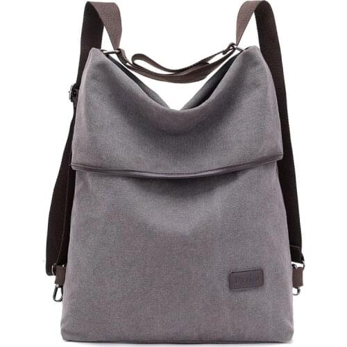 Weysfor Women Canvas Backpack Fashion Shoulder Bag Waterproof Anti Theft Travel Backpack School Bag for Teenage Girls Rucksacks