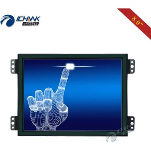 ZK080TC-LRR2/8" inch 1024x768 IPS VGA HDMI Metal Open Frame Embedded Industrial Medical Equipment PC Touchscreen Monitor Display