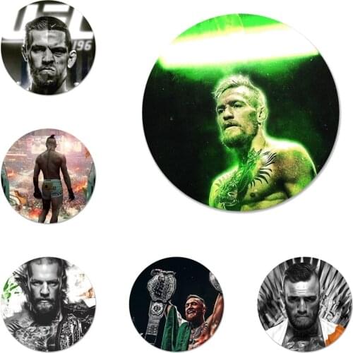 58mm Conor Mcgregor The King Icons Pins Badge Decoration Brooches Metal Badges For Backpack Decoration