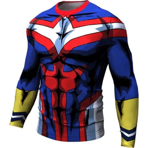 2021 Fit Compressie Shirt Mannen Fitness Lange Mouwen Riding Running Shirt Mannen Gym T-shirt Sportkleding Sport Strakke Shirts