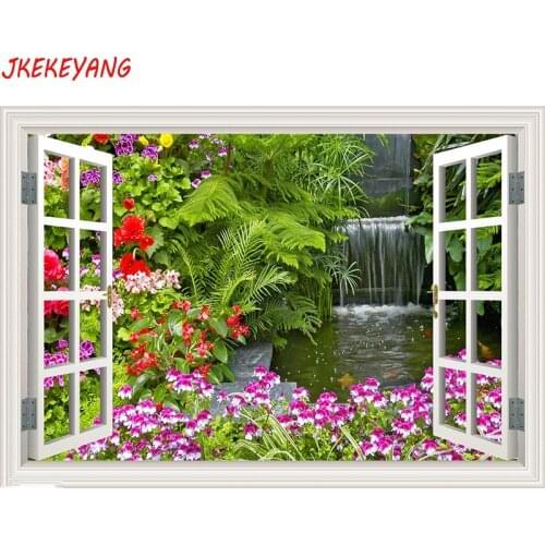 5D DIY square/round Diamond Painting Beautiful pond Cross Stitch Diamond Embroidery Pattern Rhinestone J2339