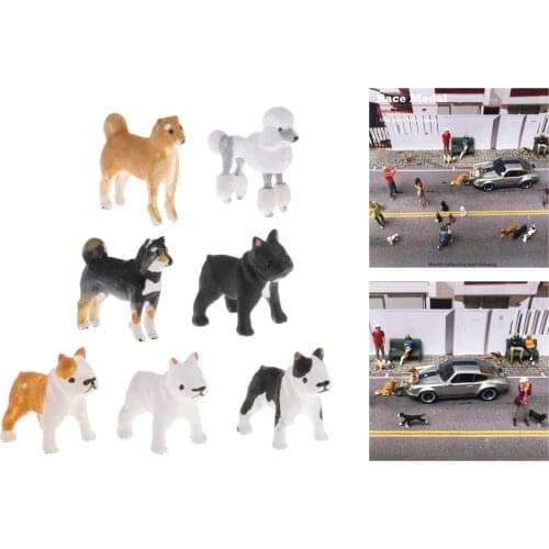 Diorama Figure People Dog Park Layout Scenario for Siku Accessories Supplies