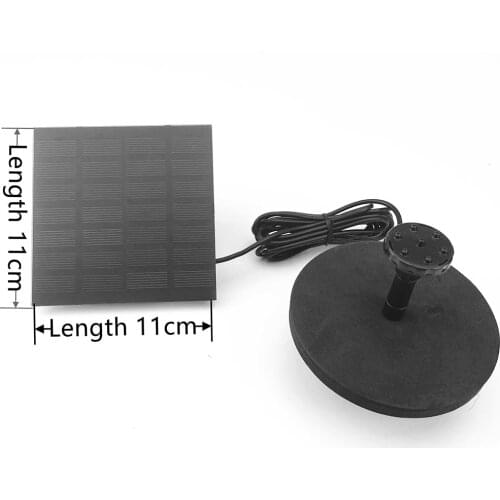 Fountain Solar Powered Fountain Pump Garden Backyard Smooth Flow Outdoor Decoration for Patio