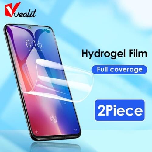 2pcs Hydrogel Film for Xiaomi 9 se 10t 11 ultra 11x Note 10 lite Screen Protector Xiaomi Poco X3 Nfc F1 F2 F3 M3 M2 Pro C3
