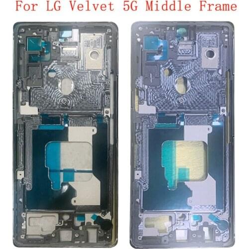 Housing Middle Frame LCD Bezel Plate Panel Chassis For LG Velvet 5G G900 Phone Metal Middle Frame