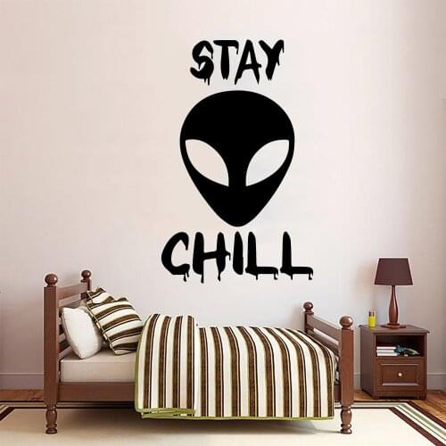 Cartoon Alien Home Decor Wall Stickers For Kids Room Living Room Home Decor Sticker Mural