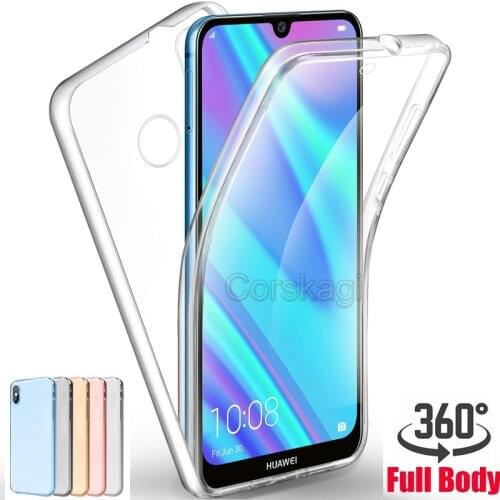 360 Degree Clear Soft Case Honor 9C 8A 8S 10 20 Lite 10i 20s For Huawei Nova 7i Y7P P30 P40 Lite E Y5 Y6 Prime Y7 2019 Full Body