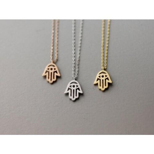 Newest Listing JewelryNecklace,Hamsa Hands protection necklace,Amulet Peace Health symbol Jewelry