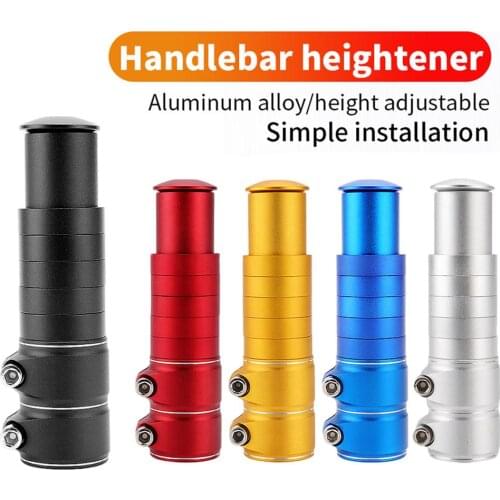 Adjustable Bicycle Handlebar Raised Front Fork Tube Rise Up Extender Bike Handlebar Riser Extension Heads Up Bike Adapter Tool