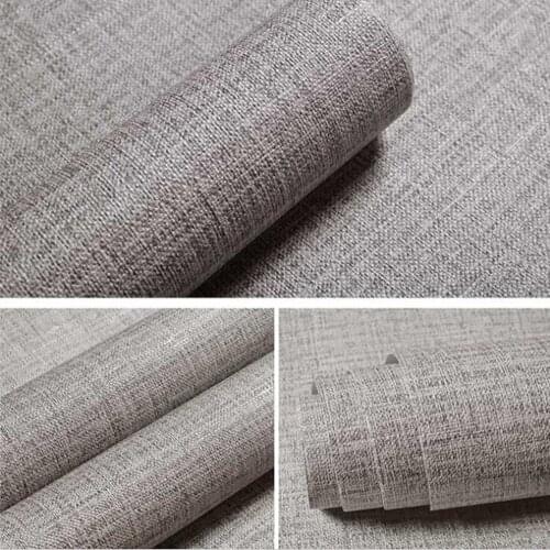 Grey wallpapers bedroom living room Mural Wallpaper Hotel Living Room DIY Doors Renovation Sticker PVC Vinyl Door Wallpaper 3 D