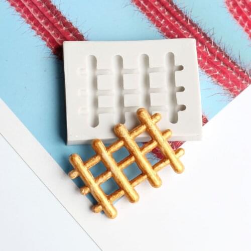Fence shape silicone mold fondant Sugarcraft chewing gum mold handmade chocolate baking utensils