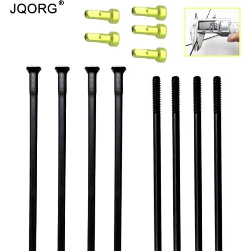 20 Pieces A Lot 14 G Diameter 2.0 mm Straight Pull Pillar Mountain Bike Spokes Black Color T 302 Stainless Steel Cycling Spokes