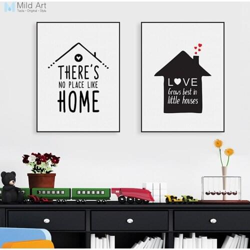 Nordic Minimalist Typography Love Quotes Art Print Poster Nursery Wall Picture Canvas Painting Custom Living Room Home Decor
