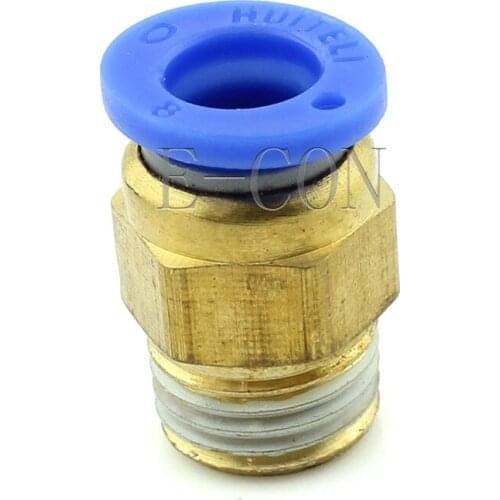 1pcs Male Connector 8mm Tube 1/4 BSPT Threaded Pneumatic Quick Release Air Fitting