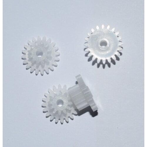10/100pcs 20+12teeth 2mm hole OD 11MM double plastic gears/reduction gear/diy toy parts technology model rc car 20122A
