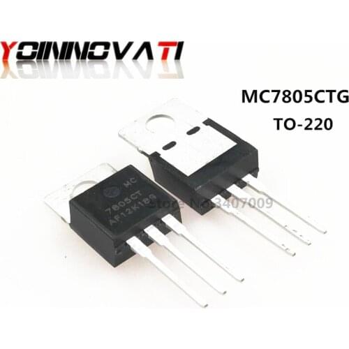 10pcs MC7805 MC7805CTG 7805CT MC7805CT TO-220 three terminal regulator with MC7805CT 100% new and original