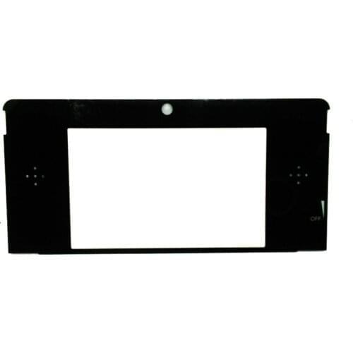 100PCS High quality plastic top front lcd screen frame lens cover for 3DS repair parts black white