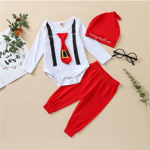 Spring Fall 3Pcs Newborn Set Baby Girls Cotton Casual Clothes Romper Pants Cap Baby Clothing 0-18Months
