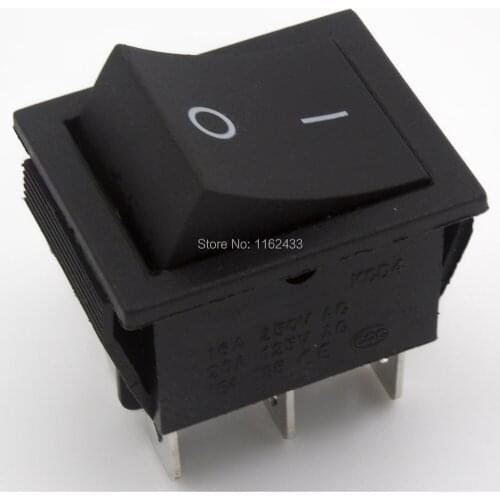 5pcs / lot KCD4-202 perforate 26 x 22 mm 6 pin ON - ON boat rocker switch power switch