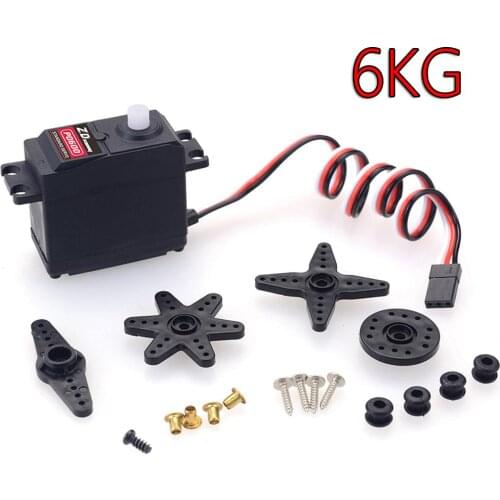 6KG Plastic gear analog Servo high torque for 1/10 RC Car Redcat LRP Traxxas HPI HSP Kyosho Team Absima Hobao DF FS ZD Racing