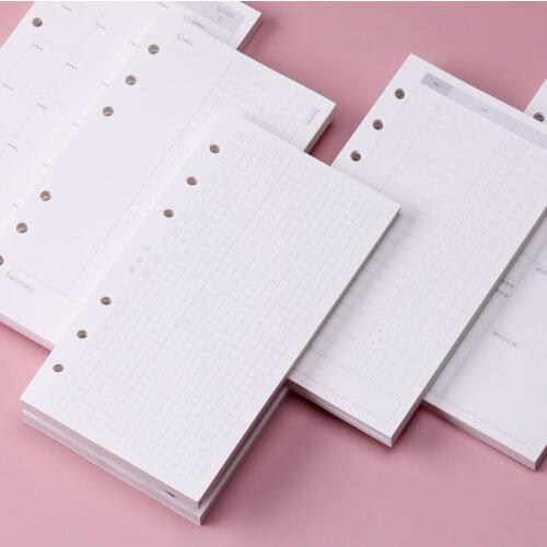 A6 loose-leaf book inner core 6-hole loose-leaf paper hand account book refill notebook binder paper