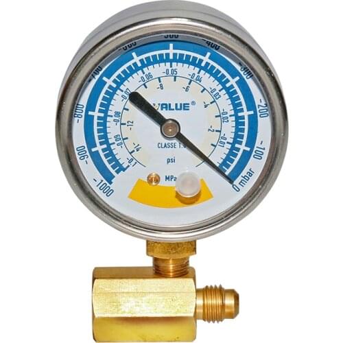 Vacuum pump vacuum gauge adapter tube fitting Refrigeration brass connector