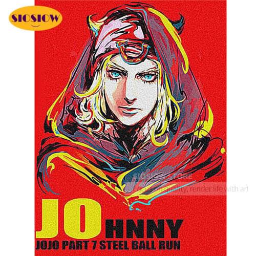 5D Diamond Embroidery Jojo S Bizarre Adventure Diamond Painting Japanese Anime Cross Stitch Decoration Bedroom Wall Unique Gifts