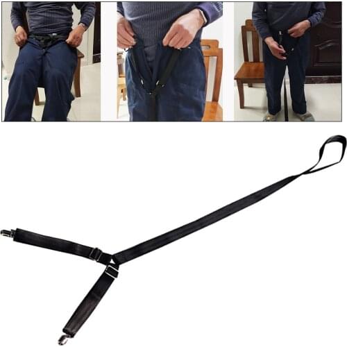 Clip And Pull Dressing Aid Strap Help Wear Pants for Elderly Seniors Black Pants Assist Aids 99 -15CM Help Wear Pants Strap