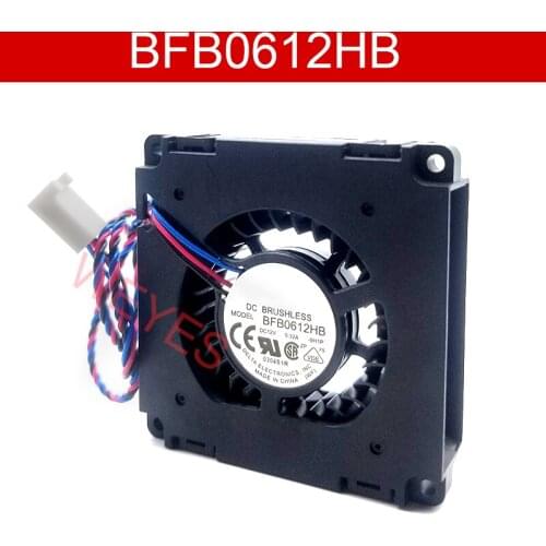 Original FOR Delta 6CM 6015 12V0.32A BFB0612HB 9H1P 60 * 60 * 15mm Double Ball Side Centrifugal Turbine Blower