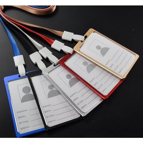 Card Holders Women Men Employee Name ID Credit Card Cover Bag Identity Badge Student Bus Card Case