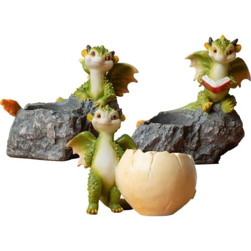 Flower Pot Succulent Pot Dinosaur Design No Hole Flowerpot Office Decoration