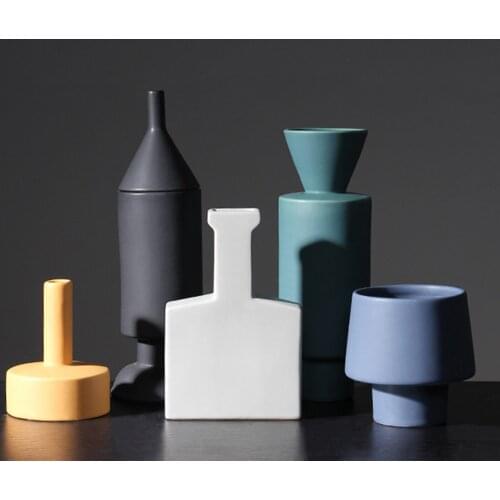 Geometric Flower Vase Table Decoration Living Room Office Events Crafts