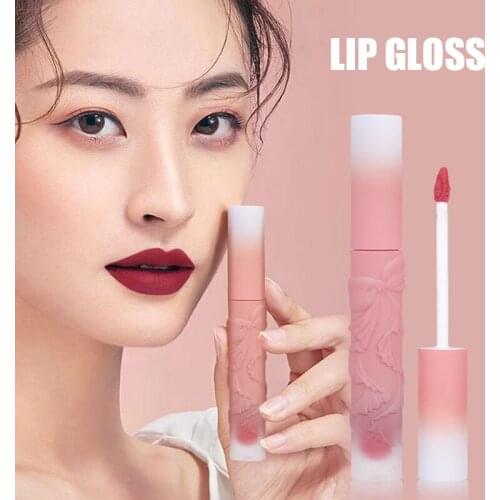 Lip Glaze Light Color Mousse Soft Mist Lip Mud Waterproof and Sweat Proof Delicate Cute Beautiful Unique MA