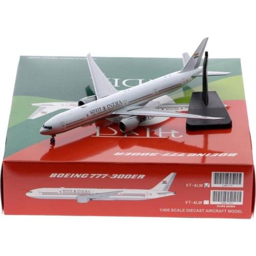 1:400 Alloy Collectible Plane Gift JC Wings LH4179 India Government Boeing B777-300ER Diecast Aircraft Model VT-ALW With Stand