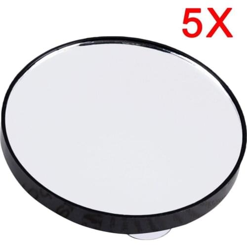 Vanity Round Mini Pocket Makeup Mirror 5X 10X 15X Magnifying Mirror With Two Suction Cup Cosmetic Mirror Tools Bathroom Home Use